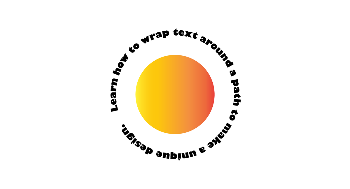Wrap Text along a Shape Path with Photoshop CC
