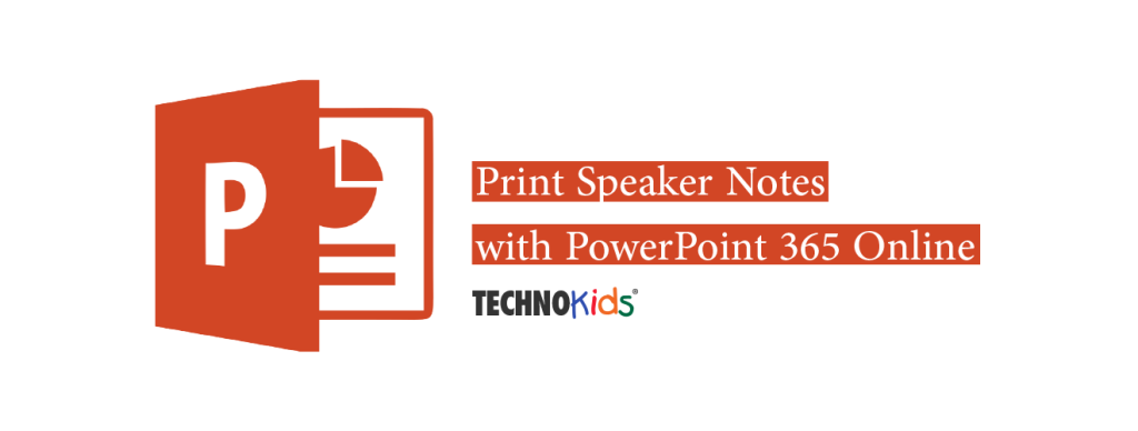 print speaker notes
